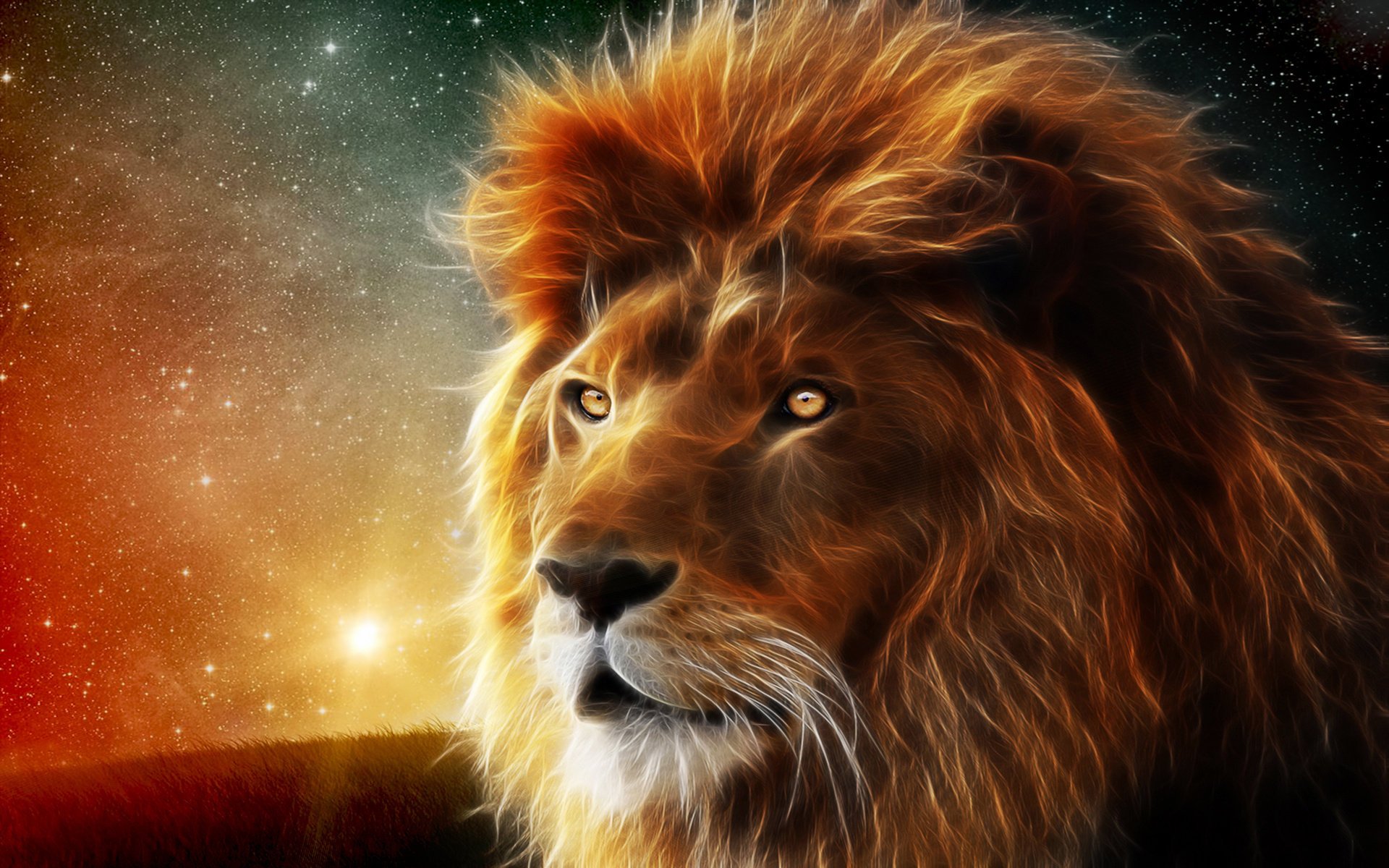 lion graphiques 3d