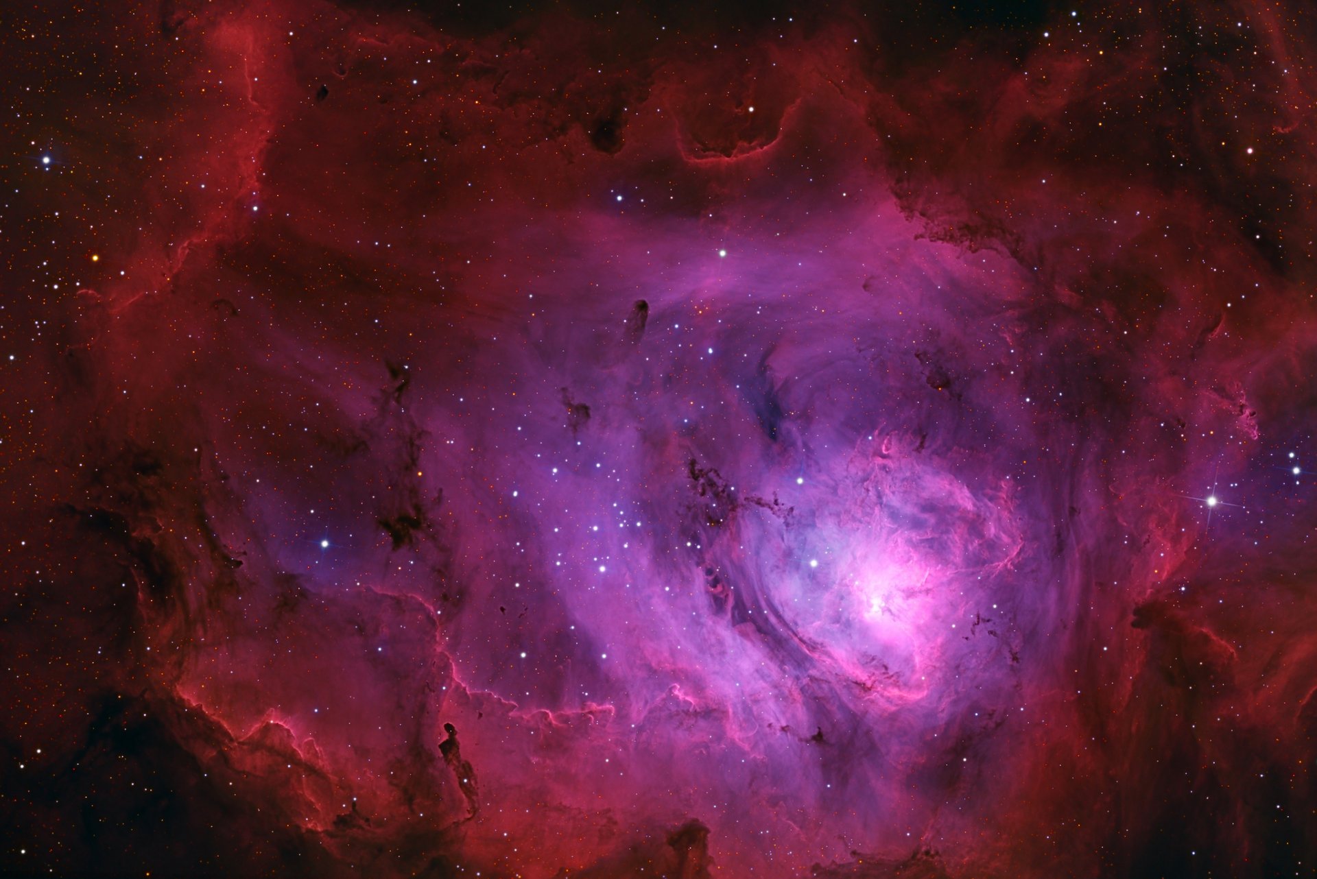 lagune nebel ngc 6523 konstellation