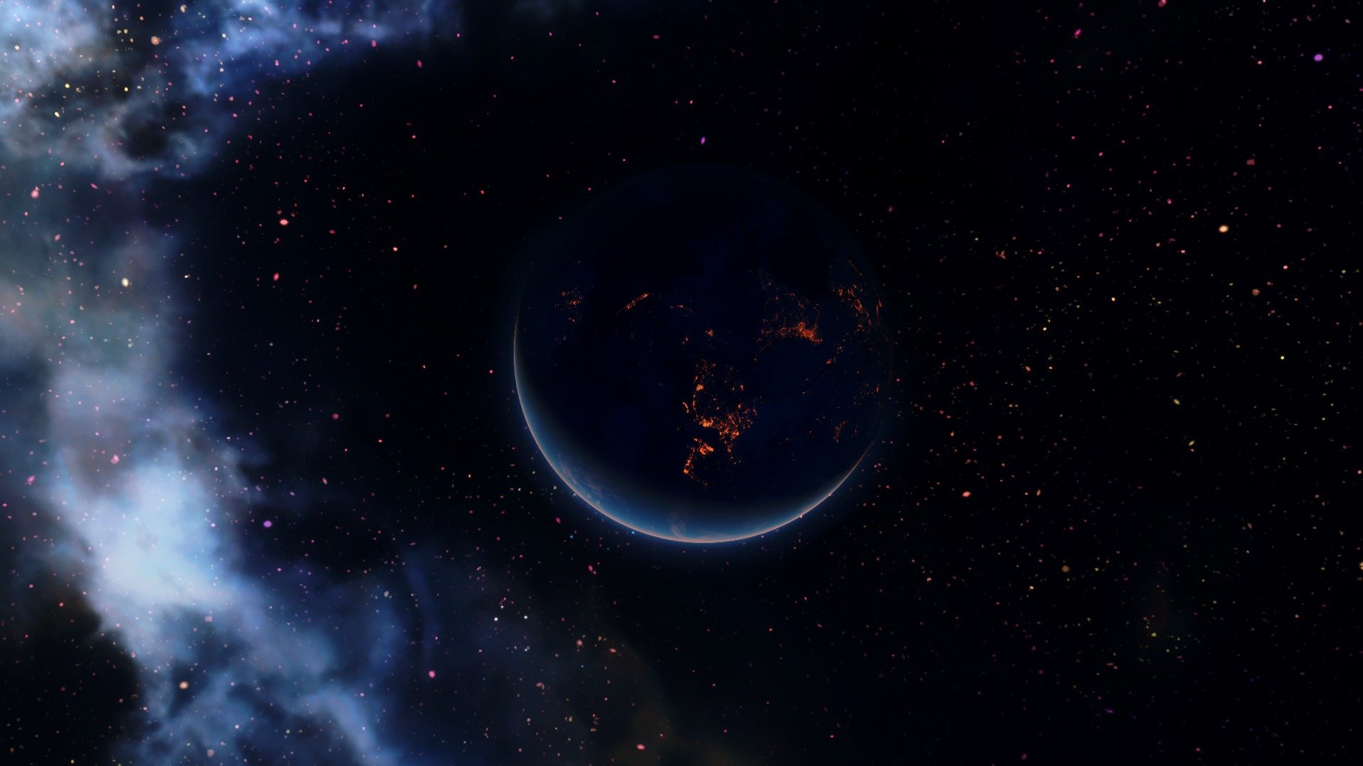 planet hintergrund rendering