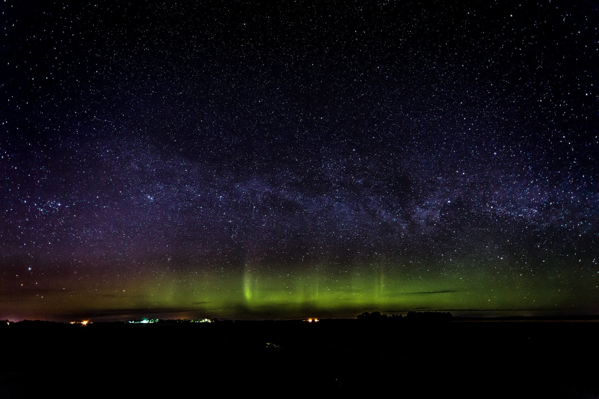 cosmos estrellas noche aurora boreal