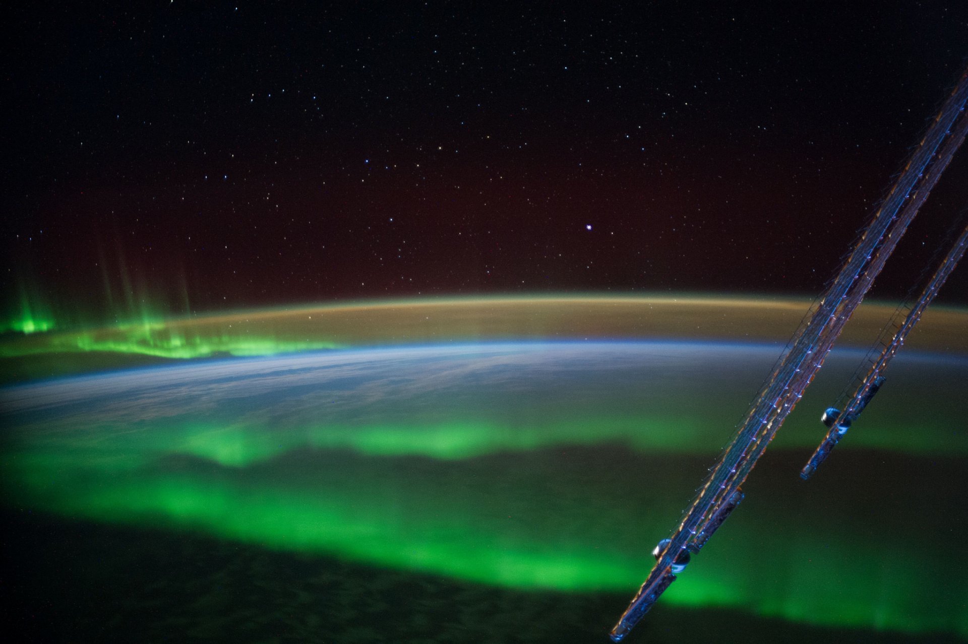 terra spazio stelle pianeta aurora boreale