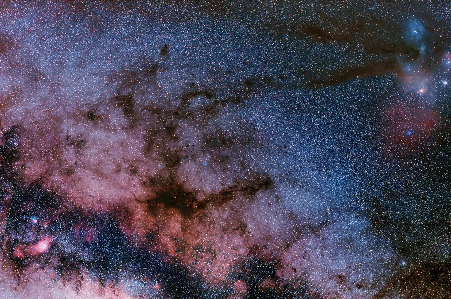 lagoon nebula ngc 6523 constellation space