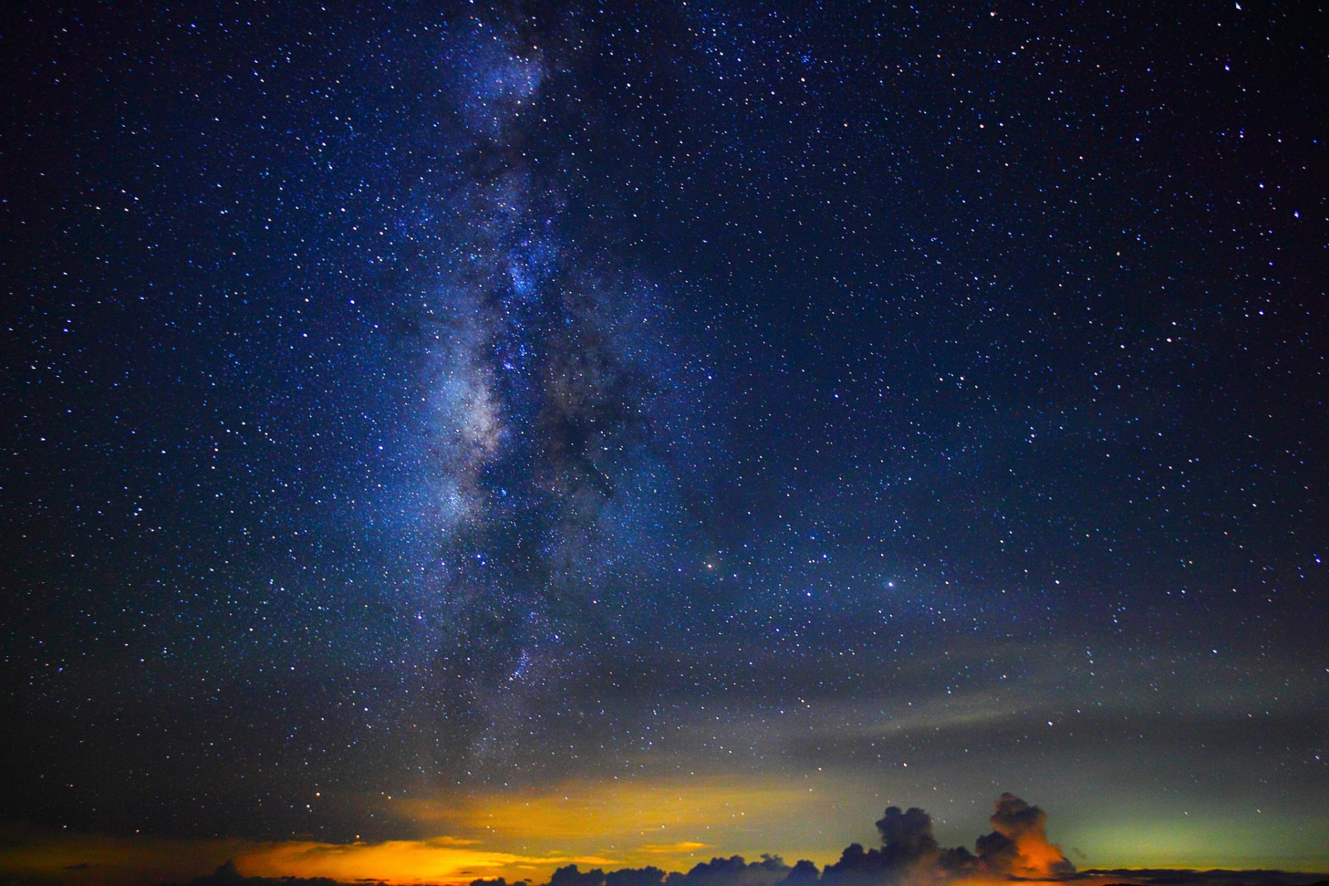 vía láctea espacio estrellas noche espacio