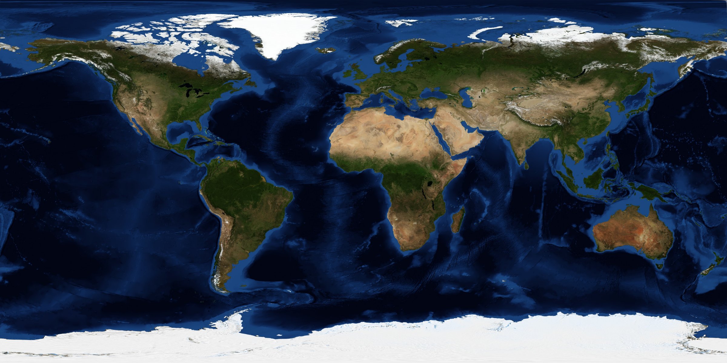 ziemia planeta kontynenty oceany mapa