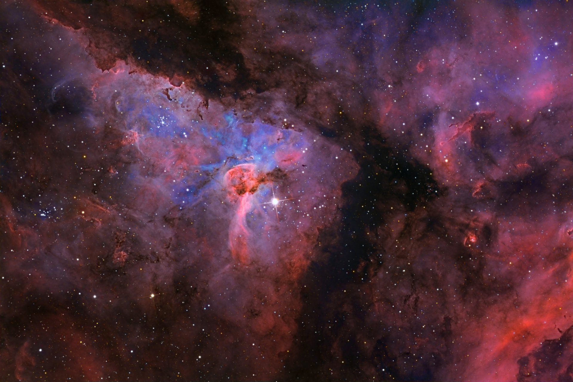 nebulosa de kiel ngc3372 constelación espacio universo cosmos