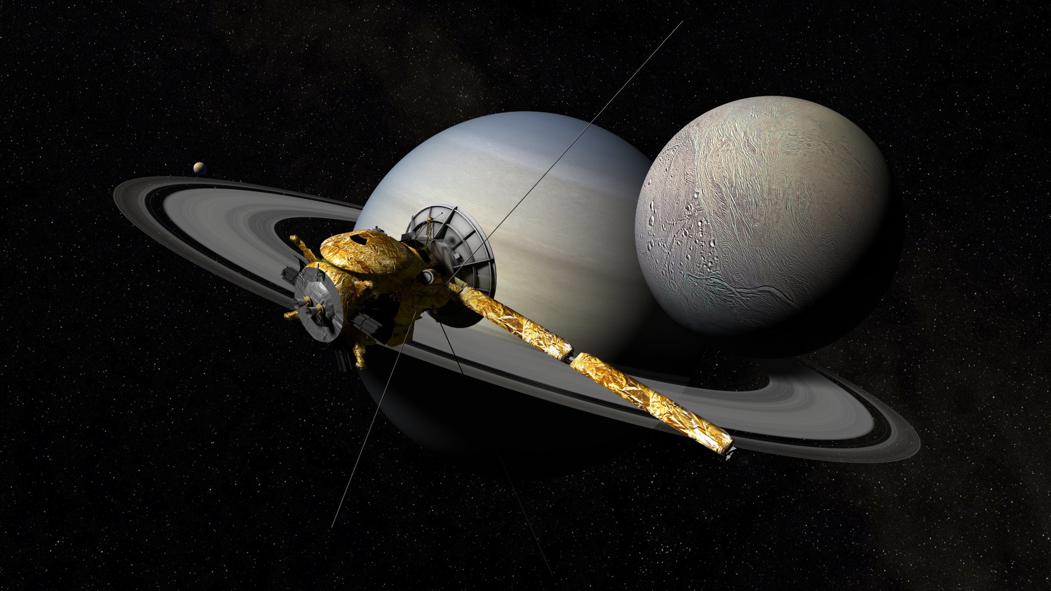 cassini-huygens automatic spacecraft saturn space star