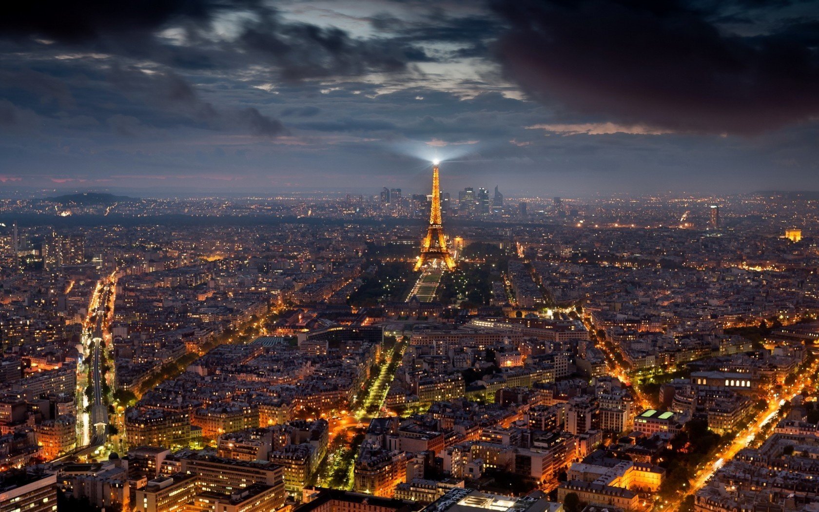 parís ciudad noche