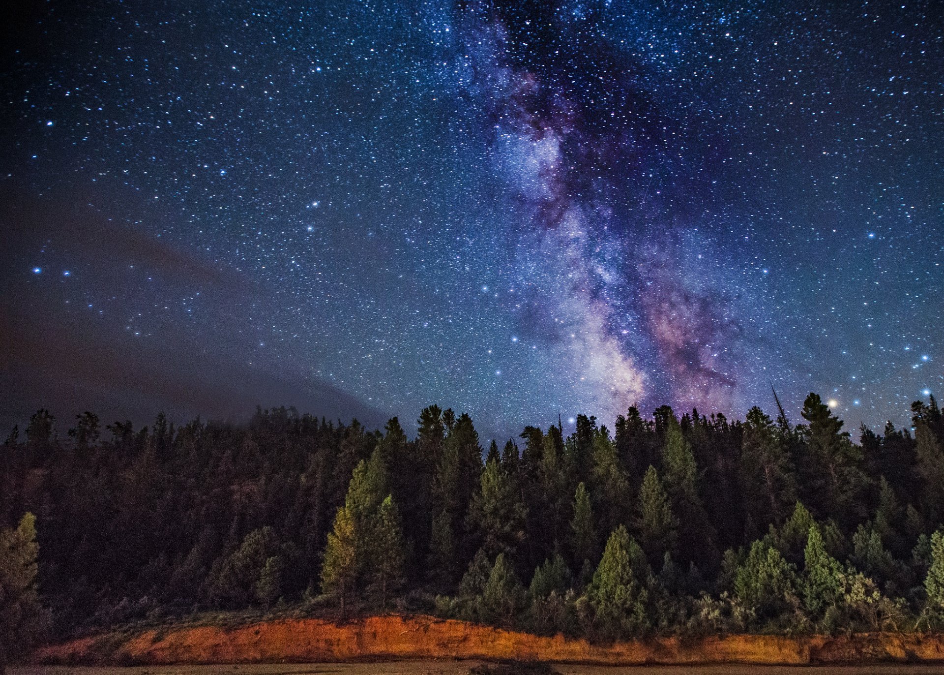 milky way space tree star mystery