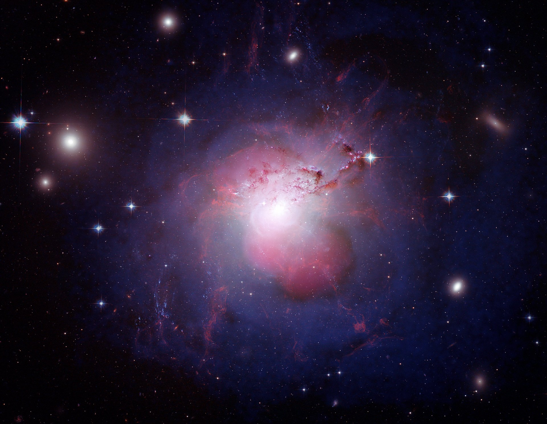 raum galaxie galaxien ngc 1275 sterne