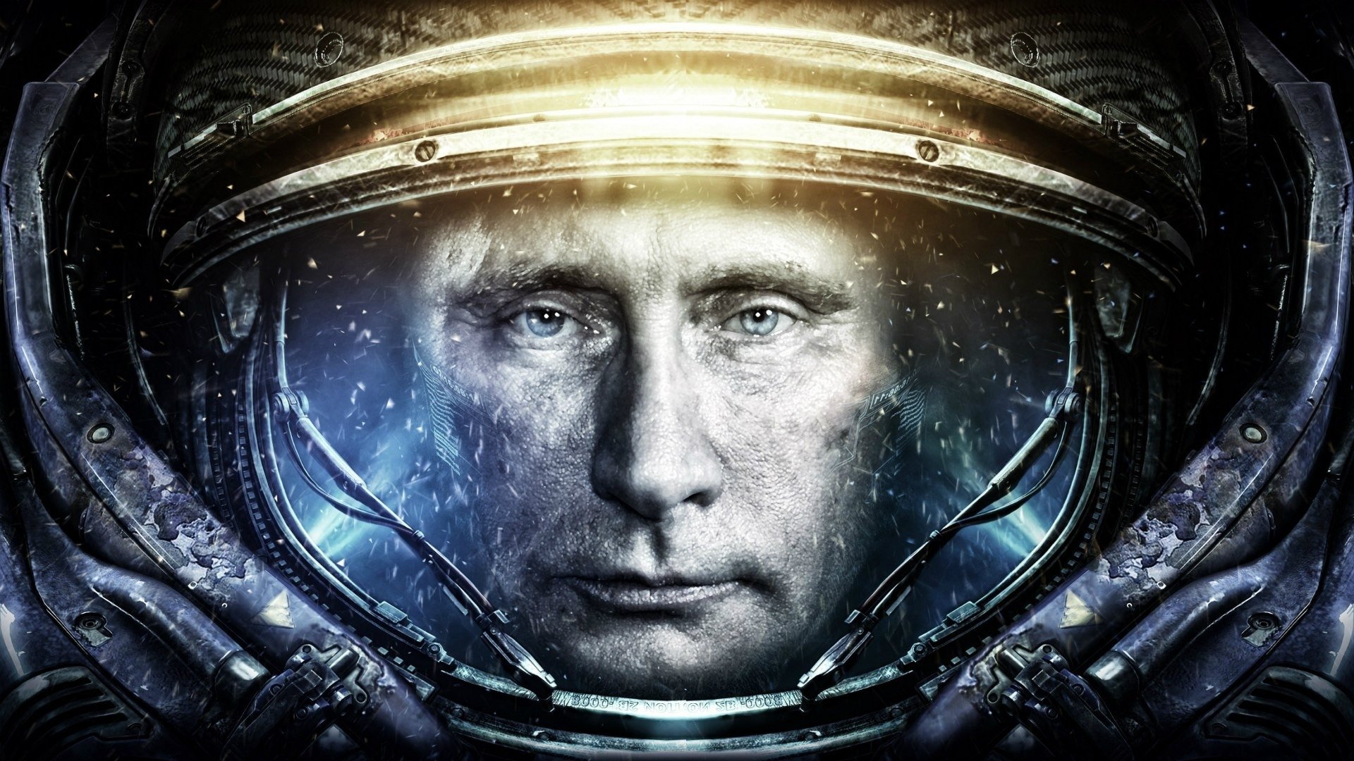 putin presidente traje espacial humor