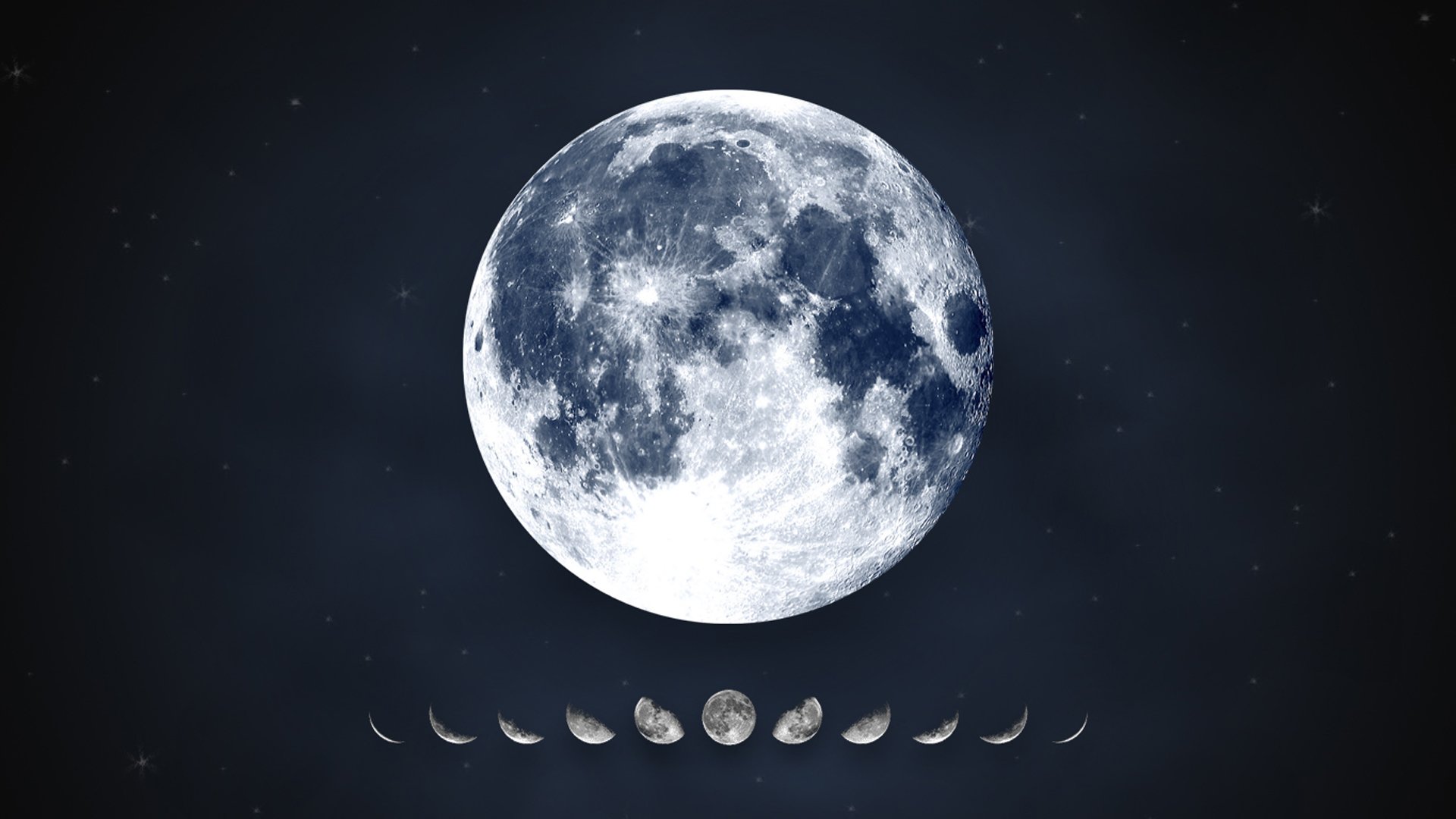 luna estrellas lunar calendario