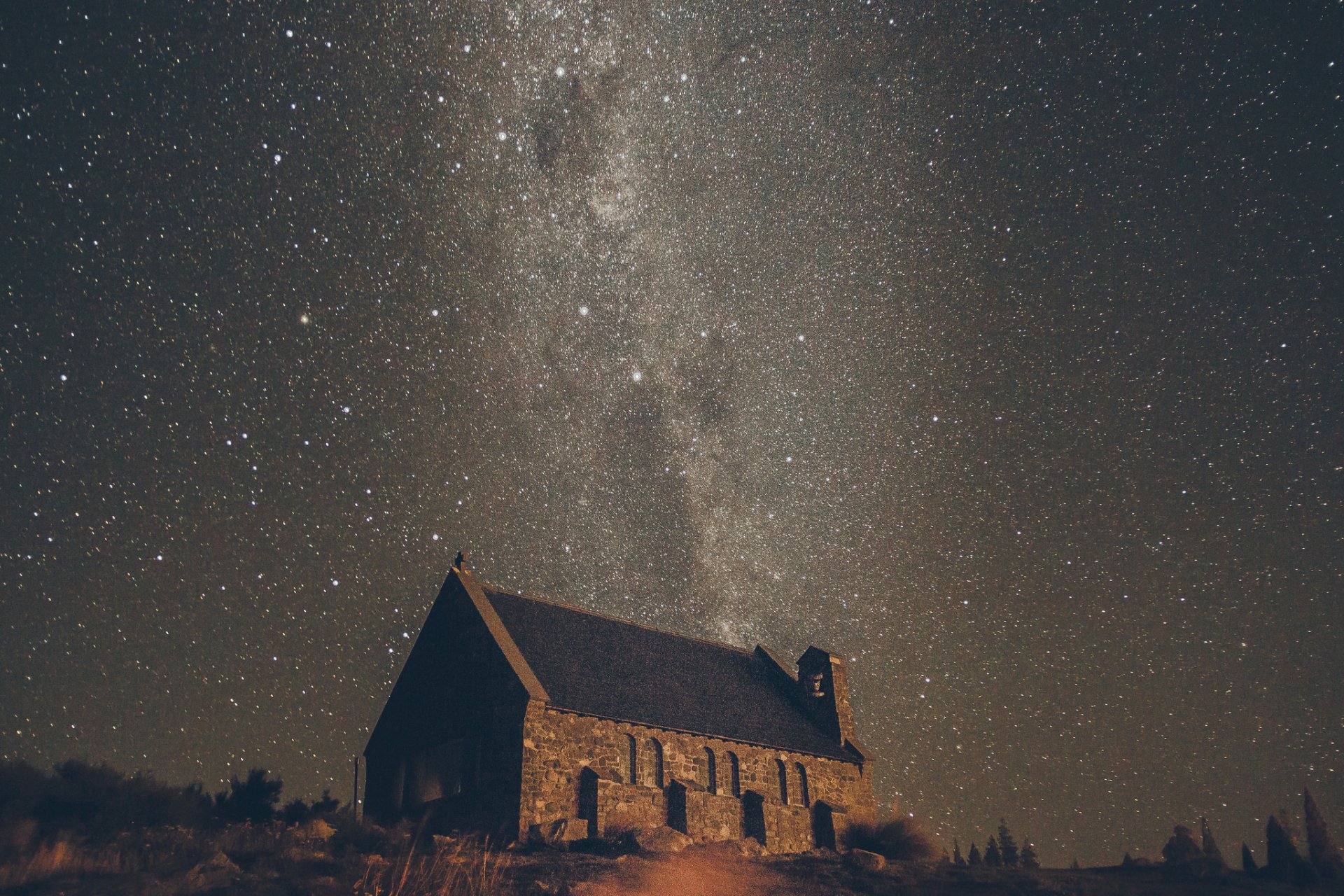 vía láctea iglesia estrellas secretos