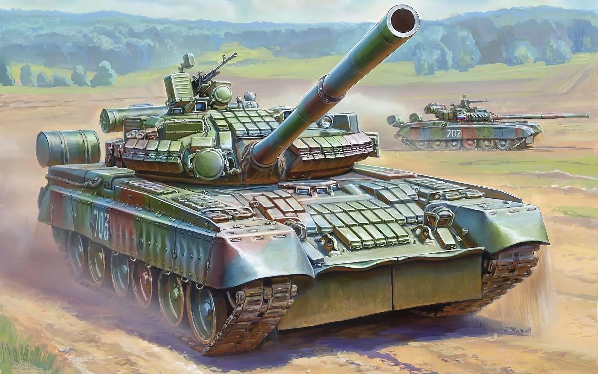 bojowy t-80bw czołg armata 125mm główny rosyjski