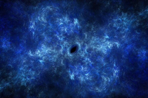 Kplanet auf dem Hintergrund einer schönen blauen Galaxie