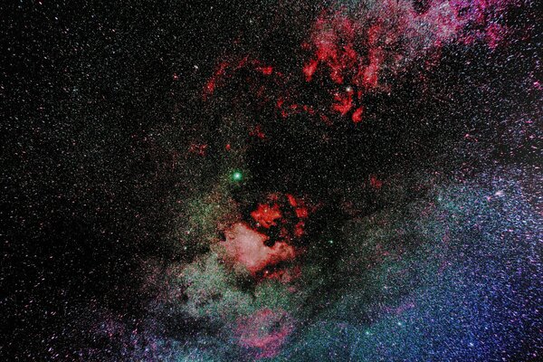 Beautiful, multicolored space. Many nebulae