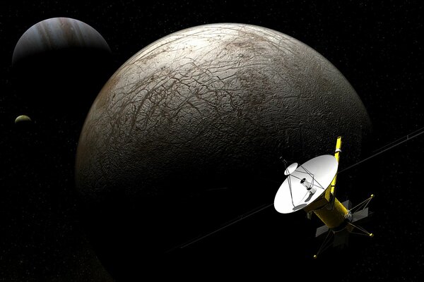 Espace infini: Jupiter son satellite et l appareil Europa clipper