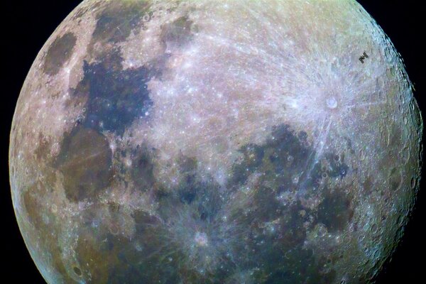 Satellite photos of the Moon s surface