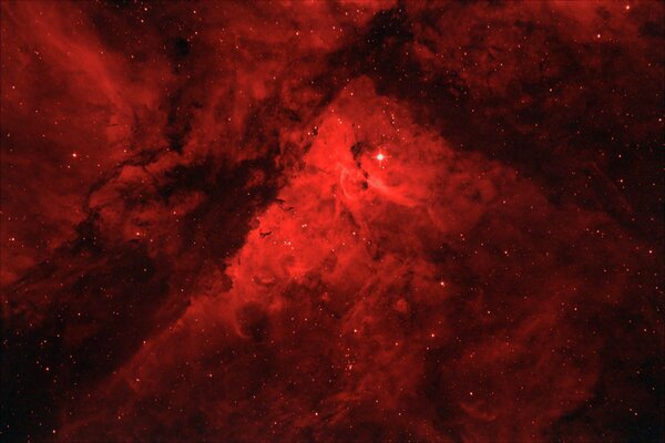 The keel nebula of red shades