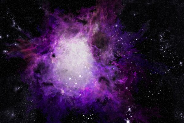 The violet range of colors of our galaxy