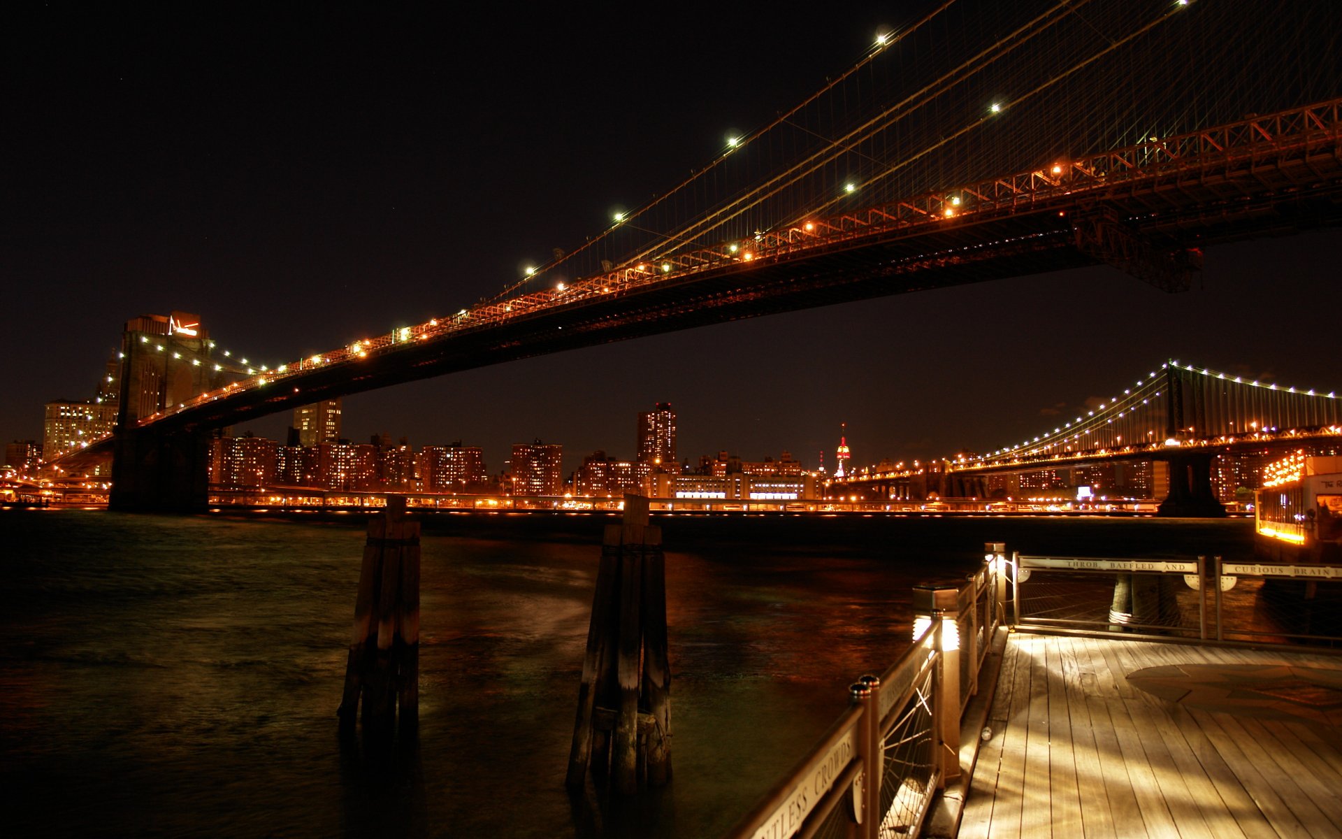 new york bridge bridges night lanterns view photos city new york