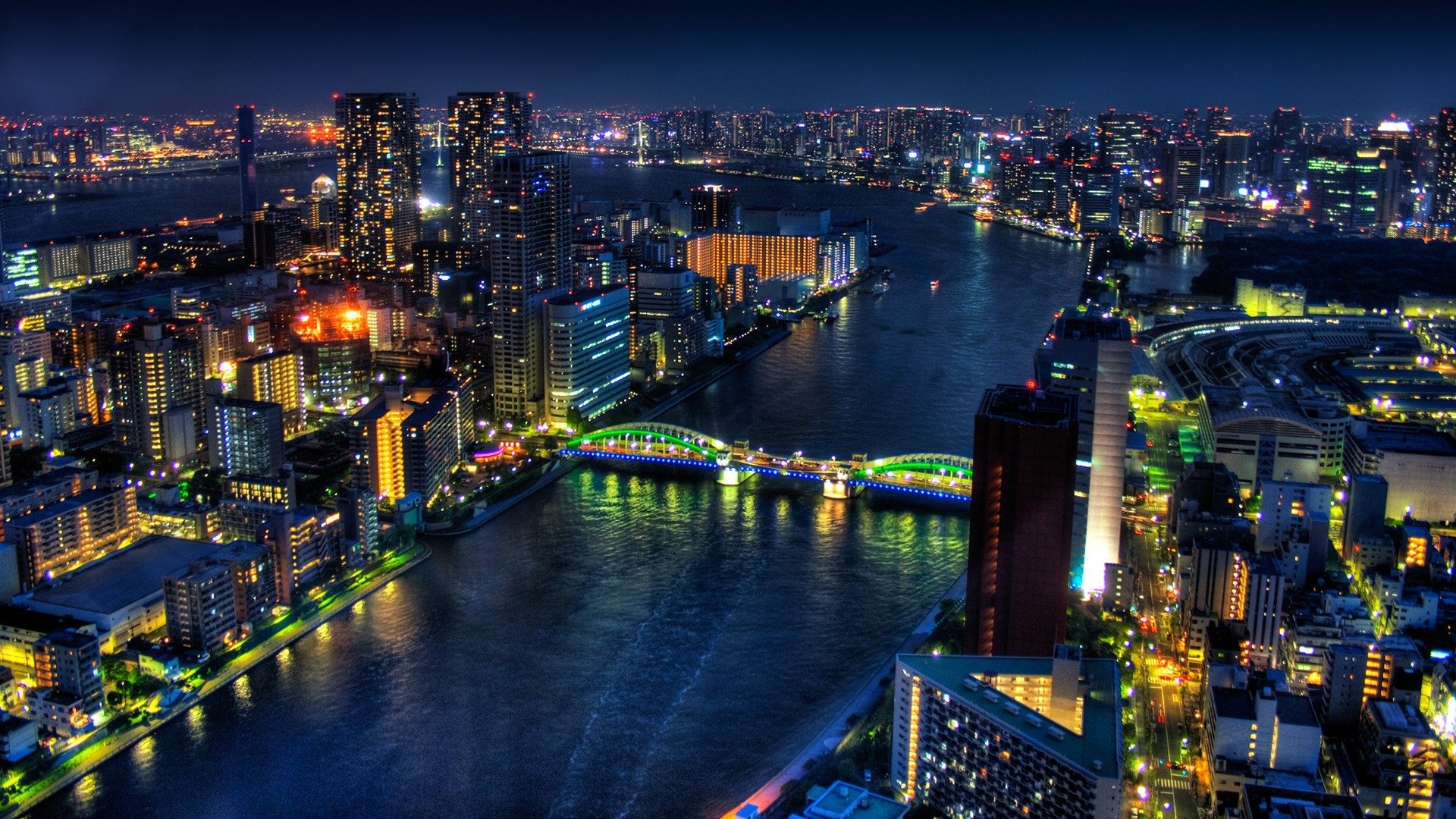 tokio miasto noc
