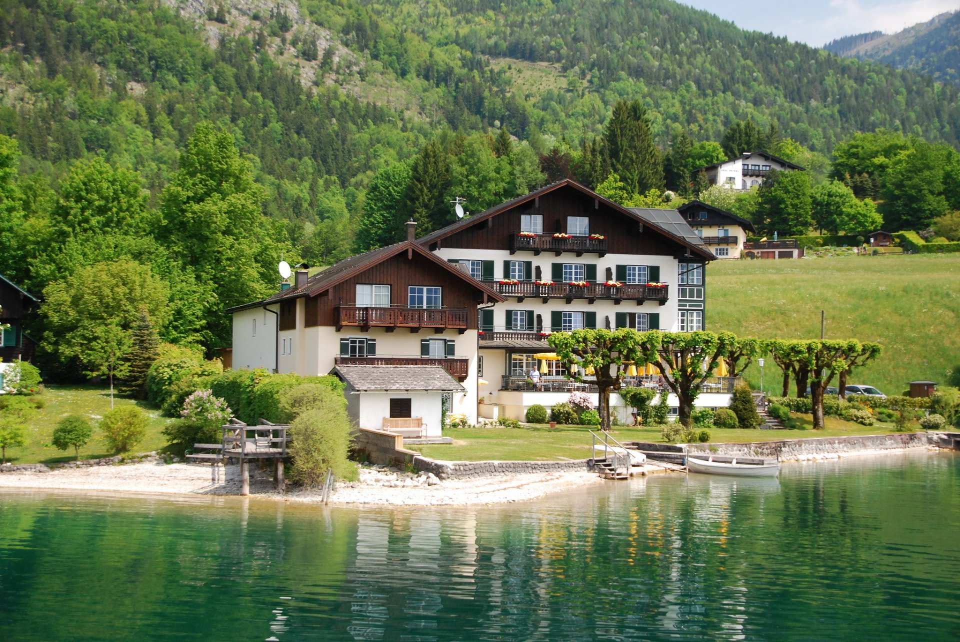österreich häuser küste wolfgangsee herrenhaus stadt fotos