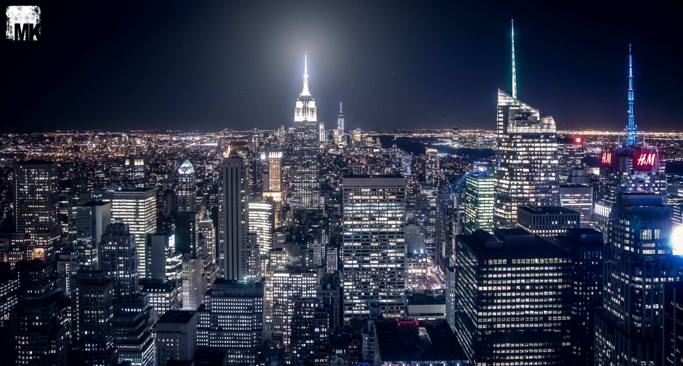 usa stadt new york manhattan rockefeller center nachtlichter licht nacht zuhause