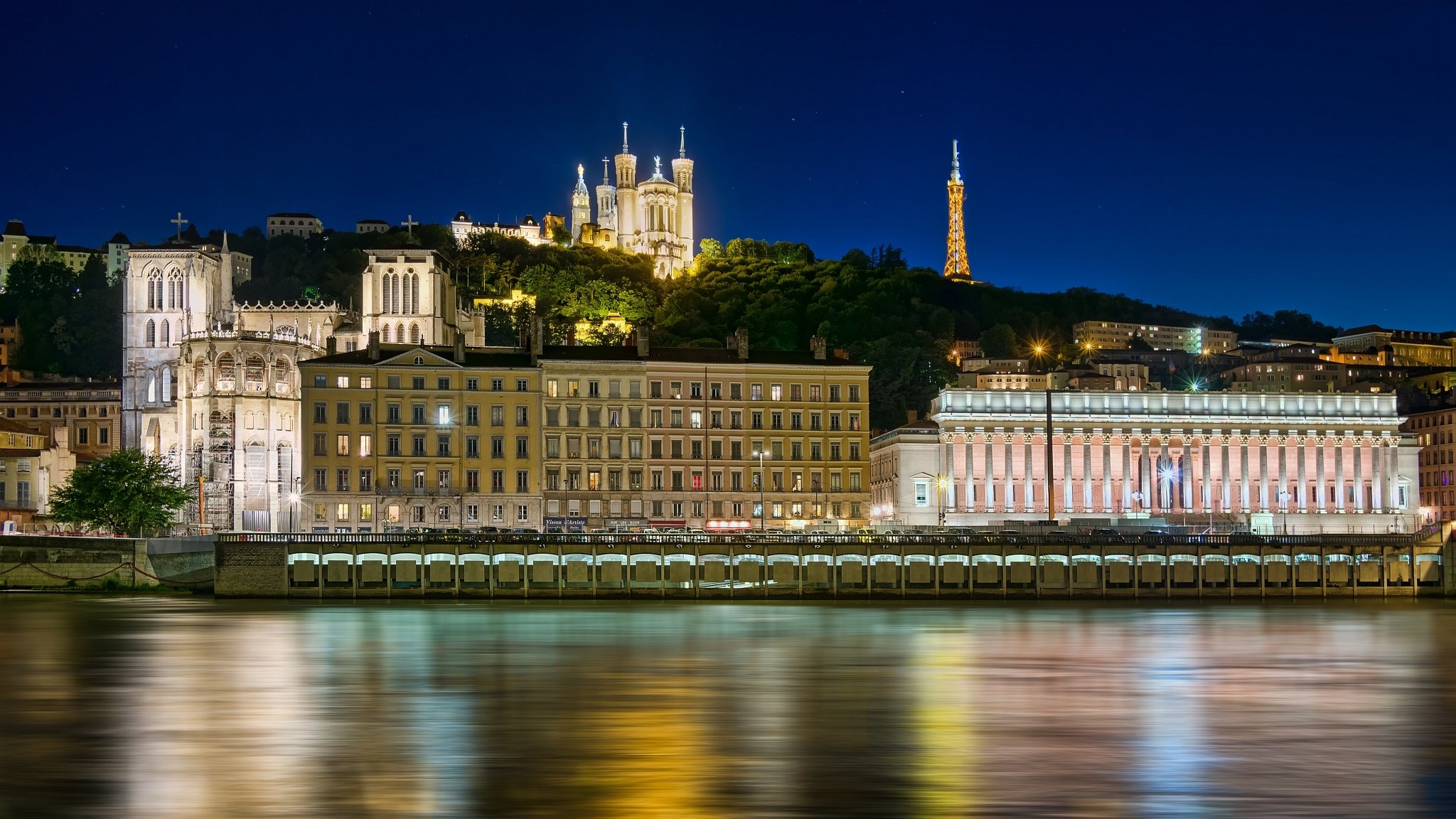 lyon frankreich rhône basilika notre-dame-de-fourvière basilika notre-dame-de-fourvière rhône promenade gebäude