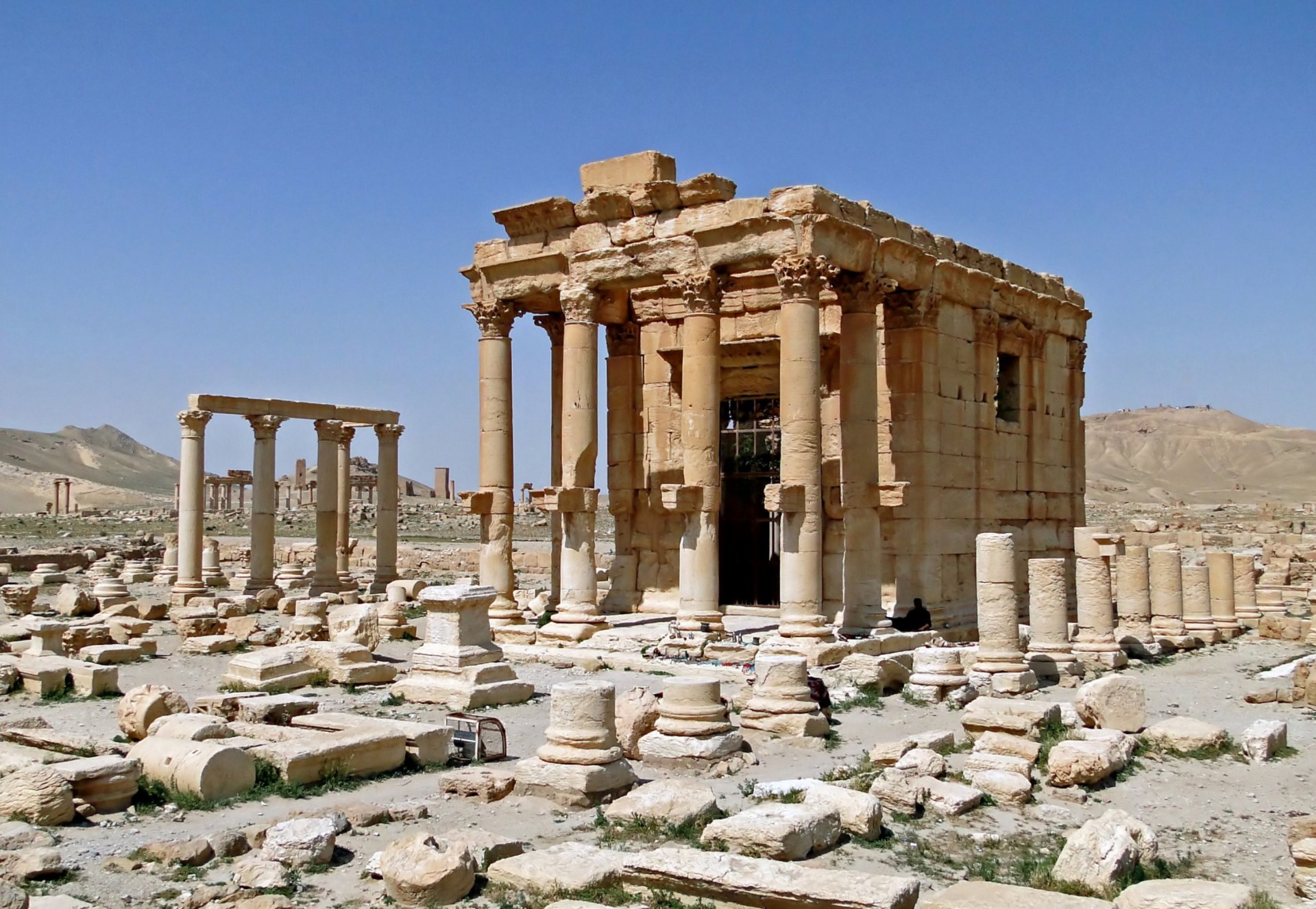starożytny miasto palmyra syria świątynia baalshamin baalshamin