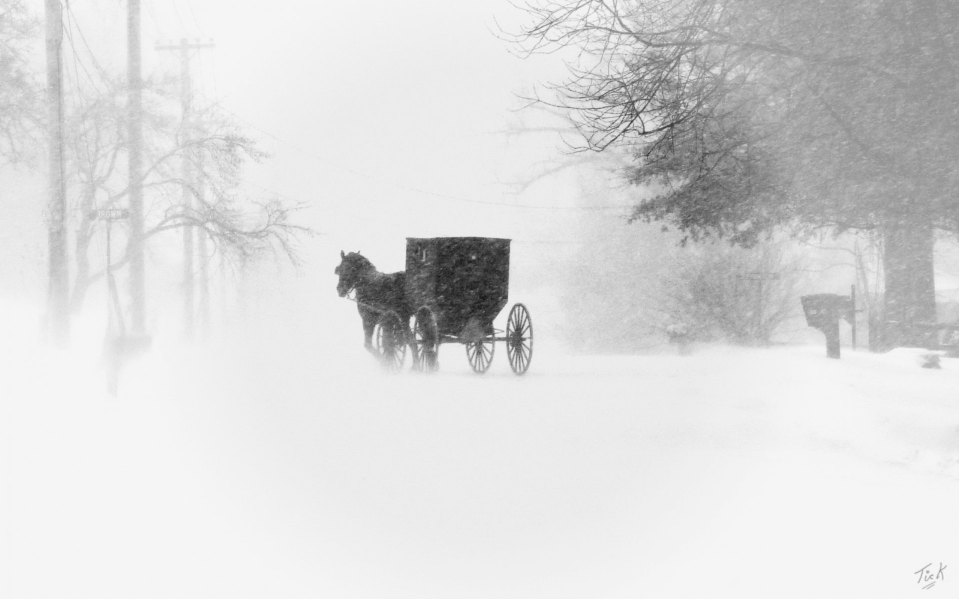 ville blizzard entraîneur neige