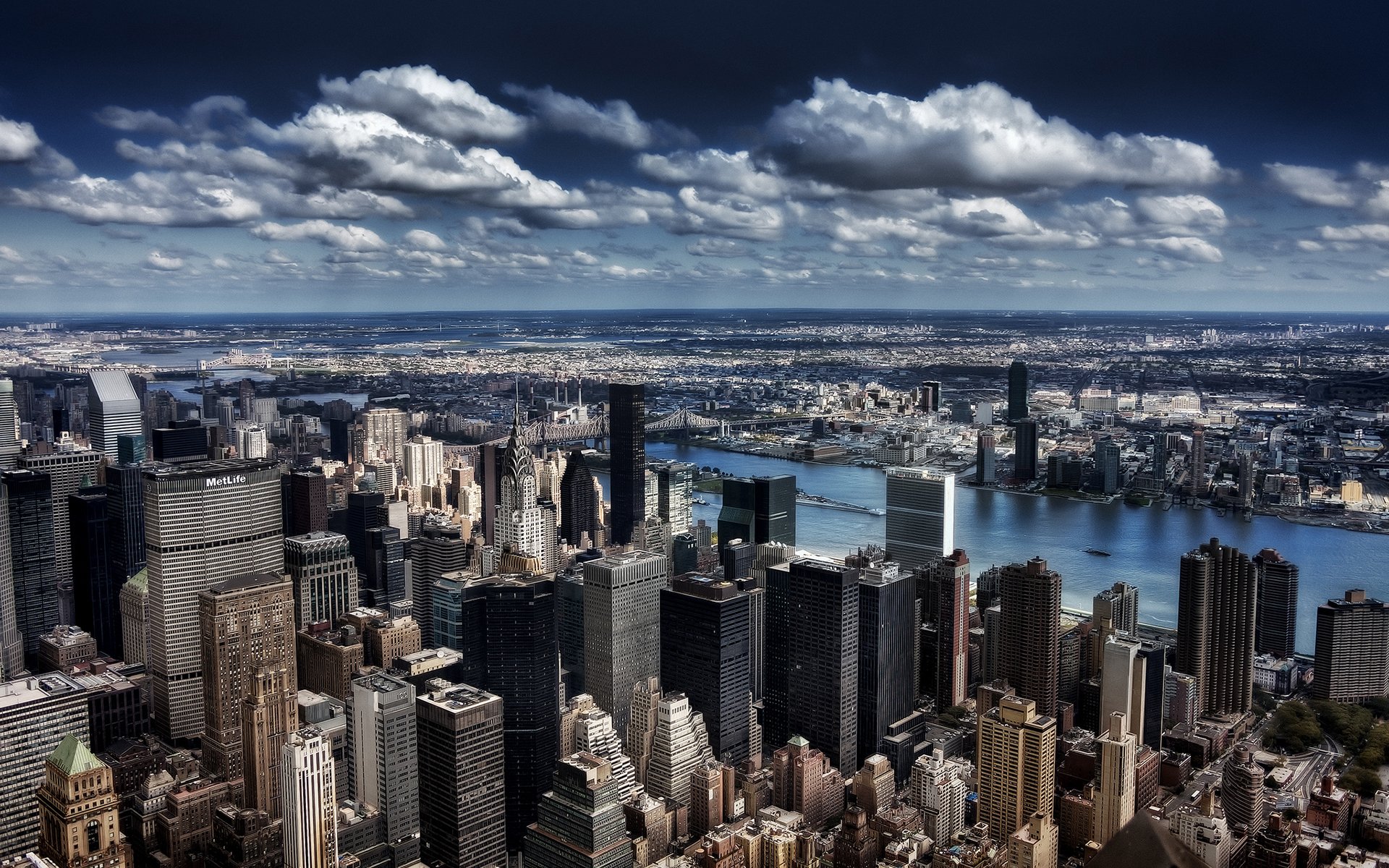 nueva york metrópolis edificio rascacielos horizonte nubes