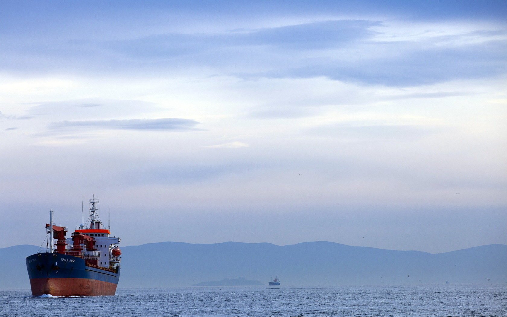 nave mare paesaggio