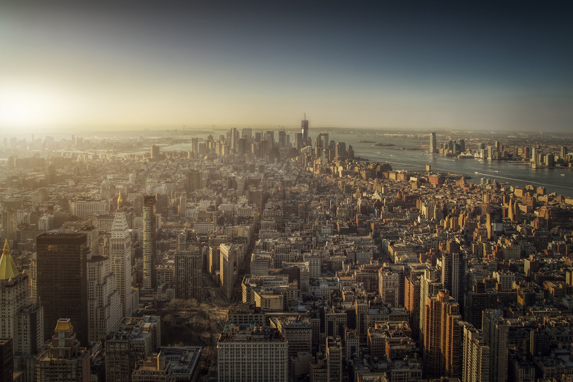 new york city manhattan stadt ansicht panorama metropole