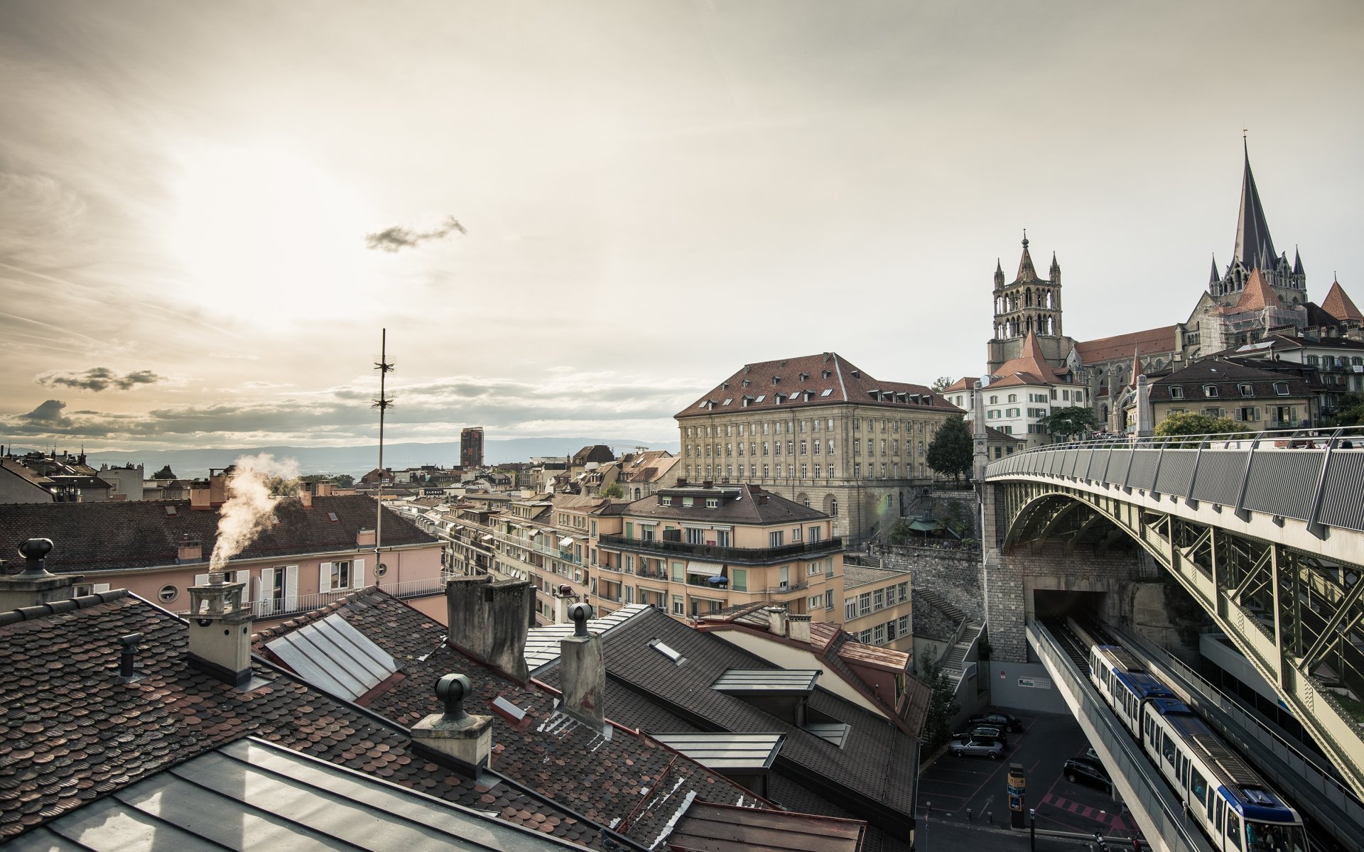 pont bessières lausanne switzerland town house architecture
