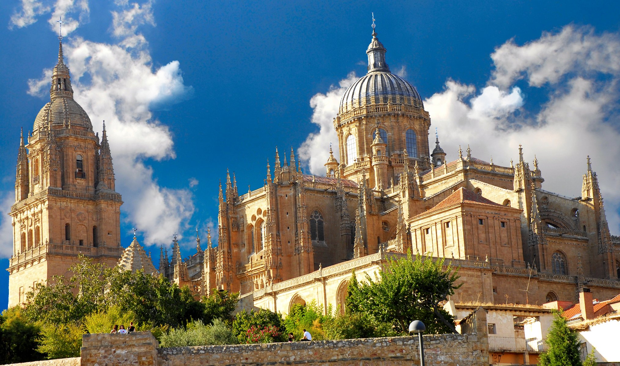 espagne españa salamanque cathédrale de salamanque cathédrale ville gothique paysage architecture