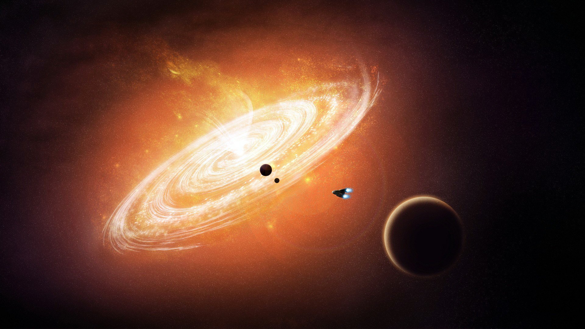 étoiles espace planètes