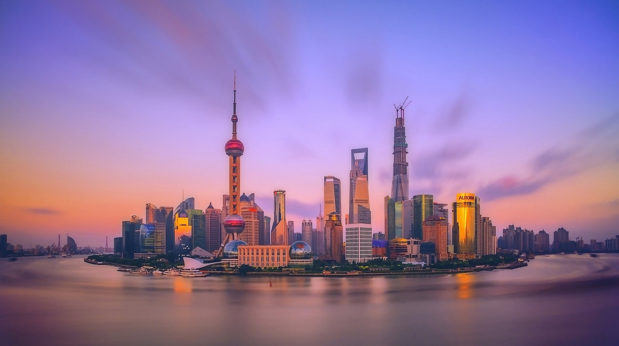 china shanghai morning dawn