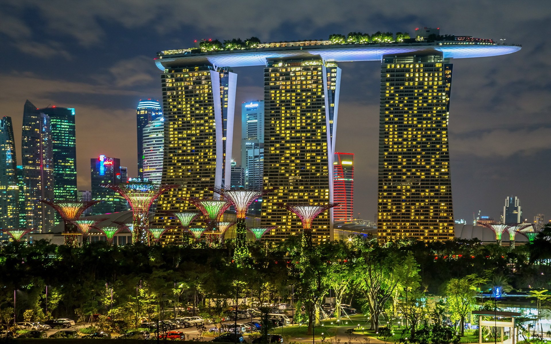 singapur ogród i piasek miasto