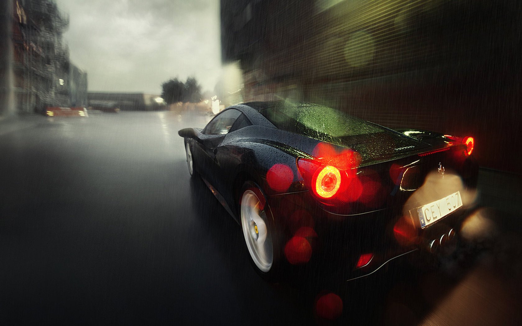car machine road auto ferrari the city