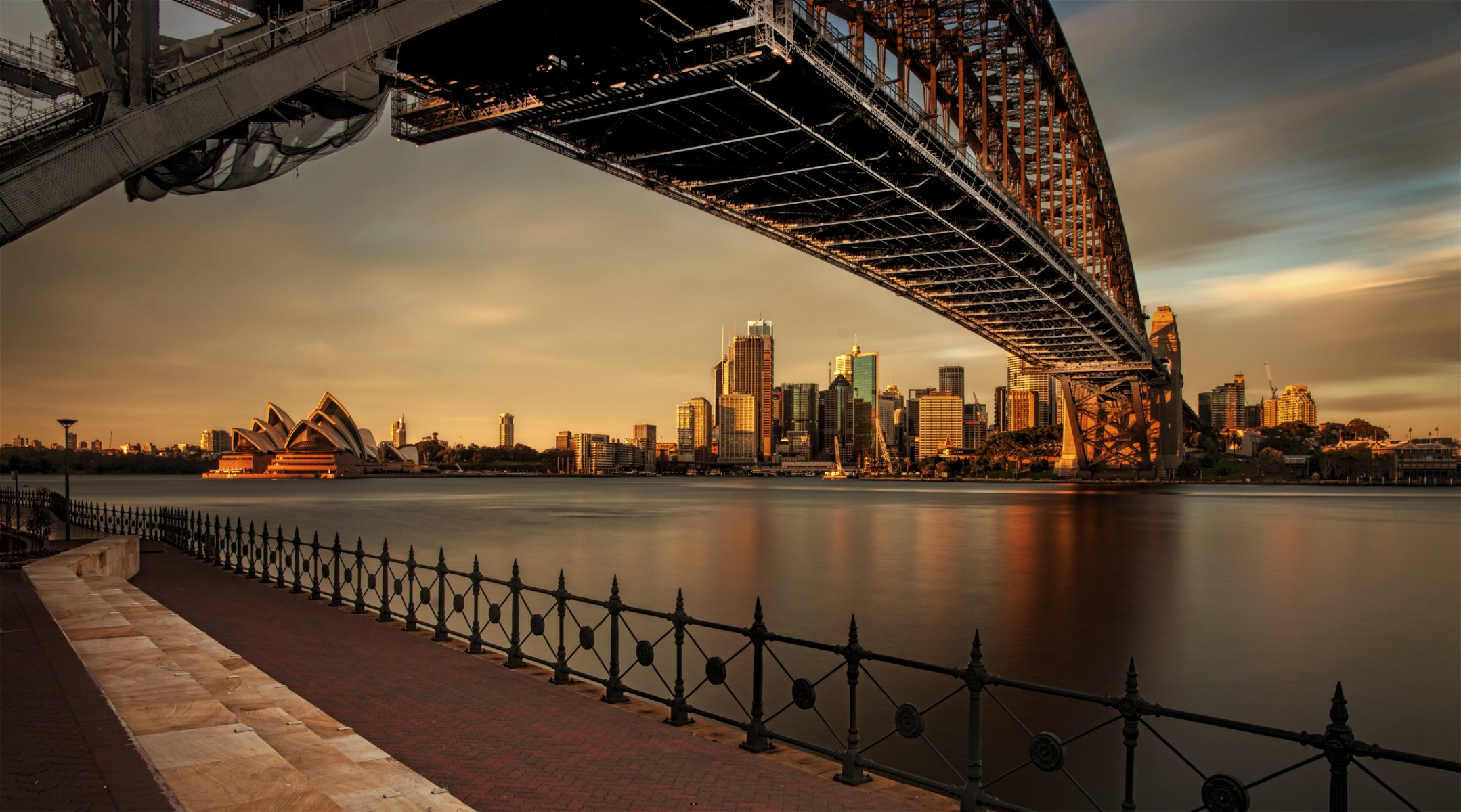 australie sydney soir coucher de soleil