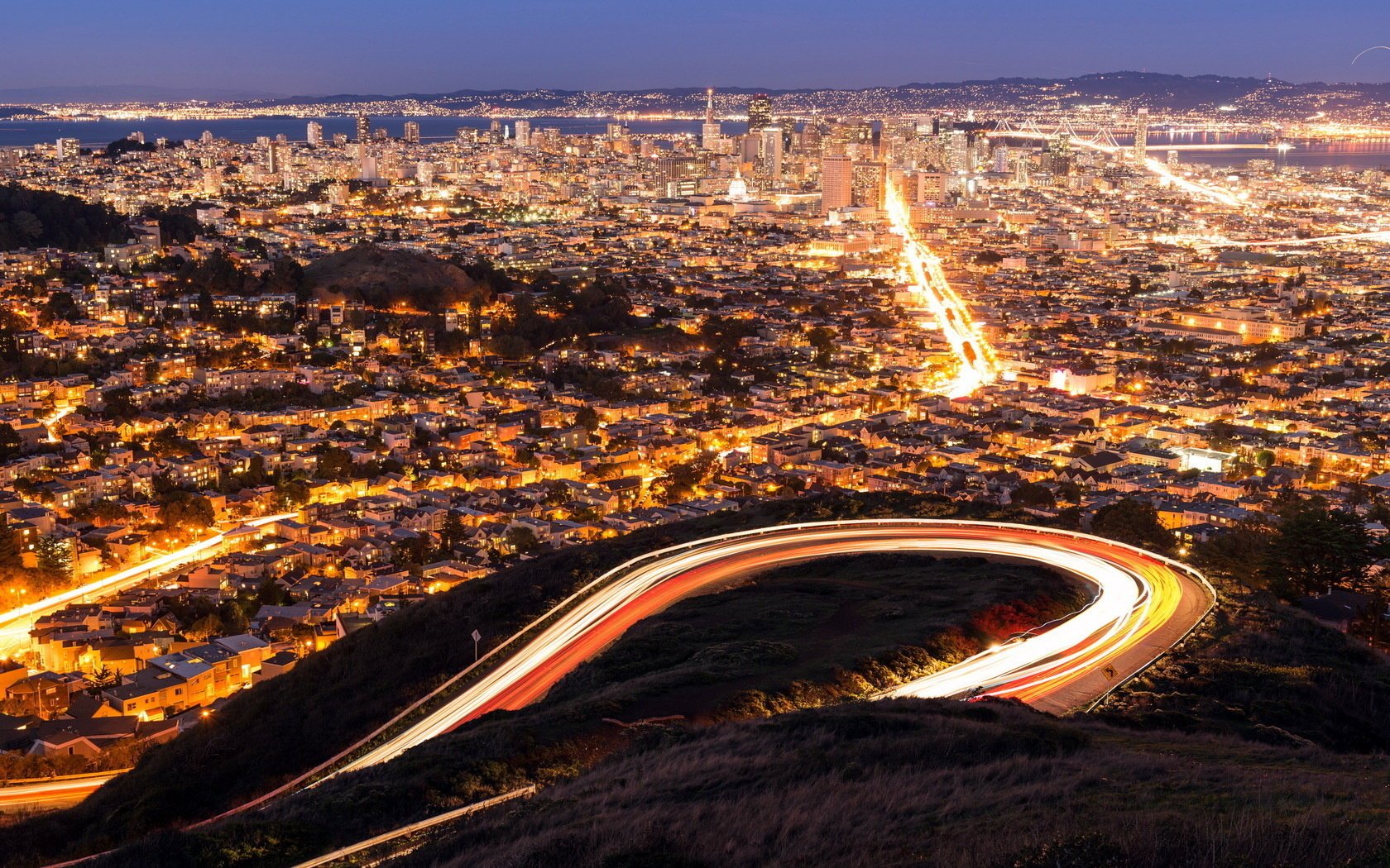 an francisco lights night