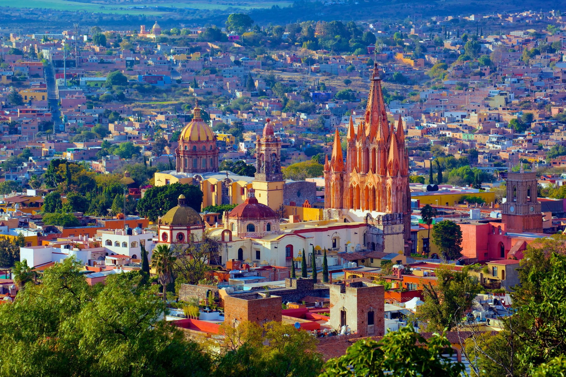 mexiko häuser san miguel de allende stadt fotos