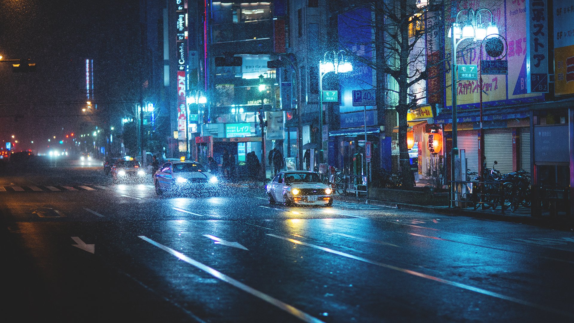 regen japan datsun straße datsun