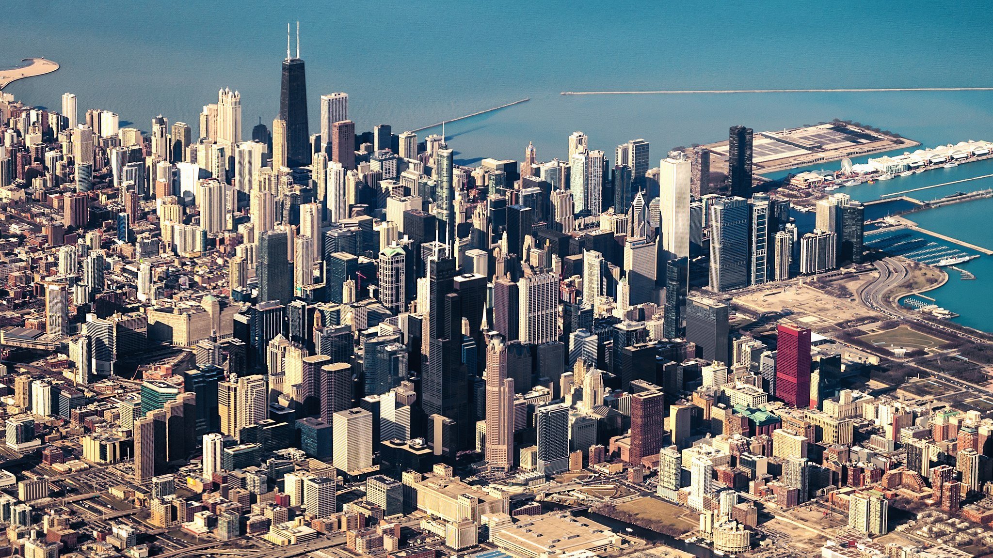 illinois chicago stati uniti grattacieli metropoli altezza