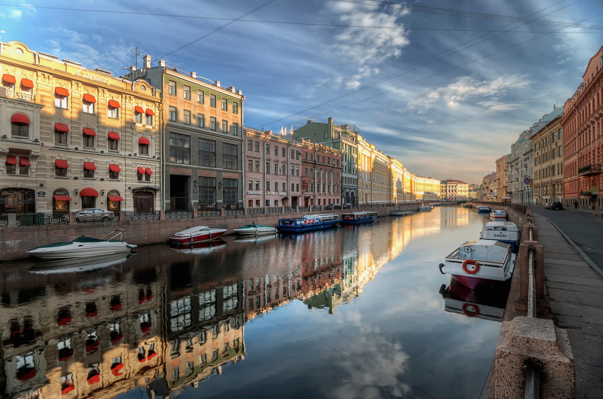 petersburg rzeka myjka lato