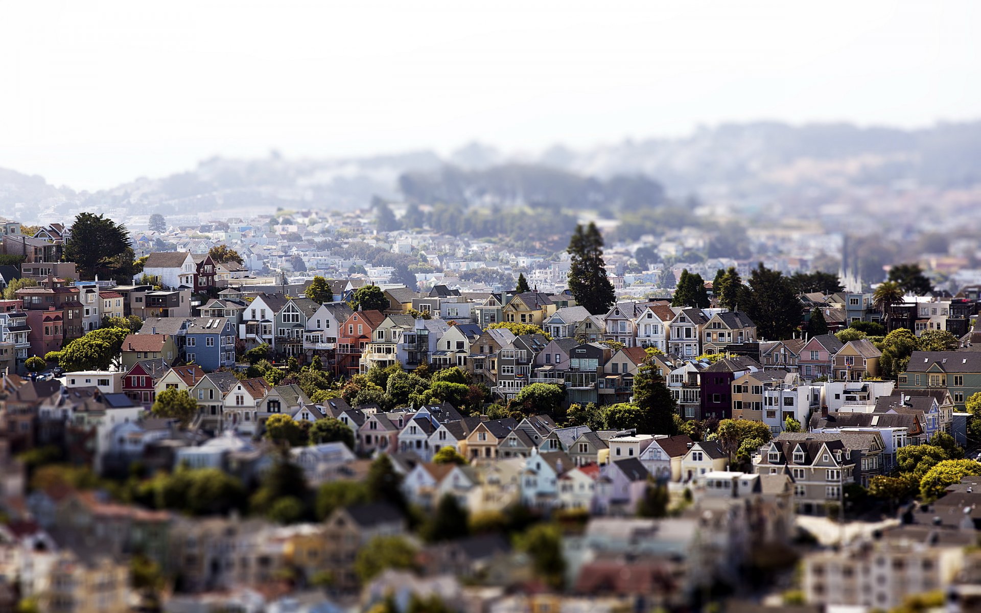 an francisco noe valley tilt-shift
