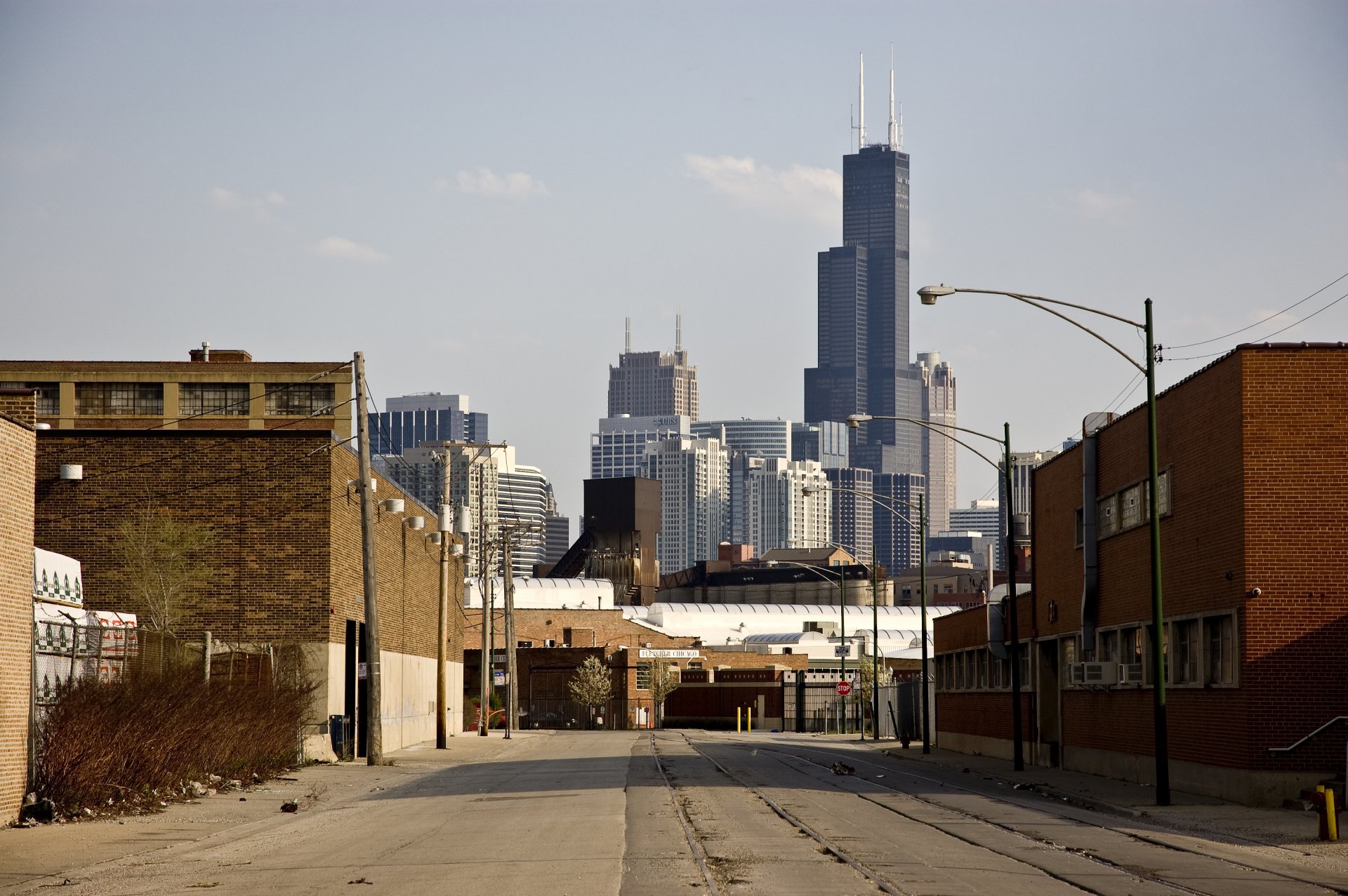 chicago america u. s. a. costruzioni grattacieli grattacieli strada autostrada
