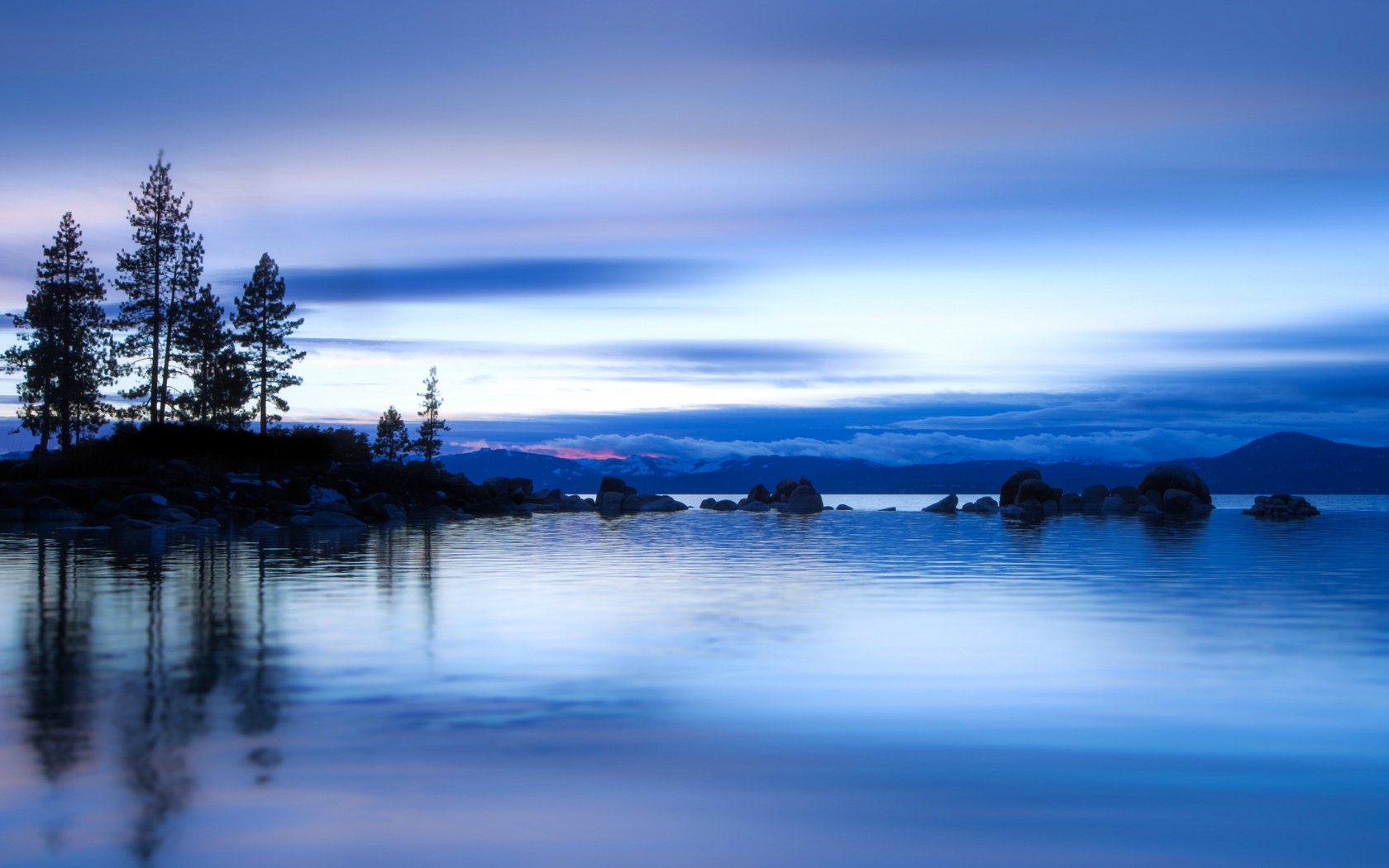 lago agua estados unidos reflexión superficie
