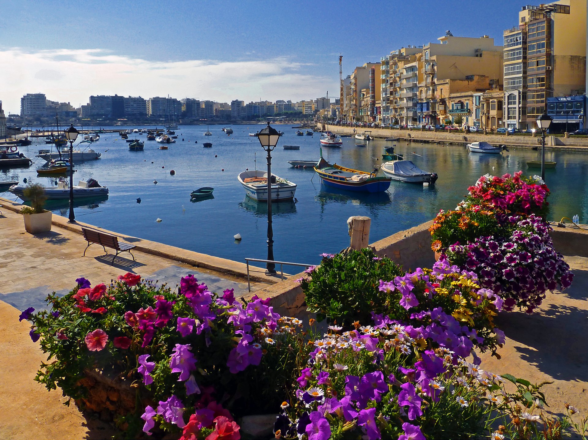 t julian malta sky house boat flower embankment