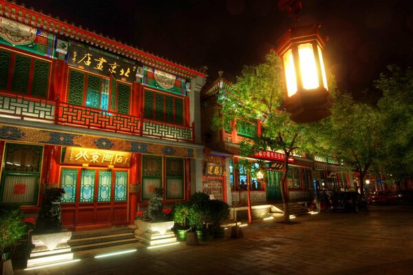 The night streets of Beijing. China
